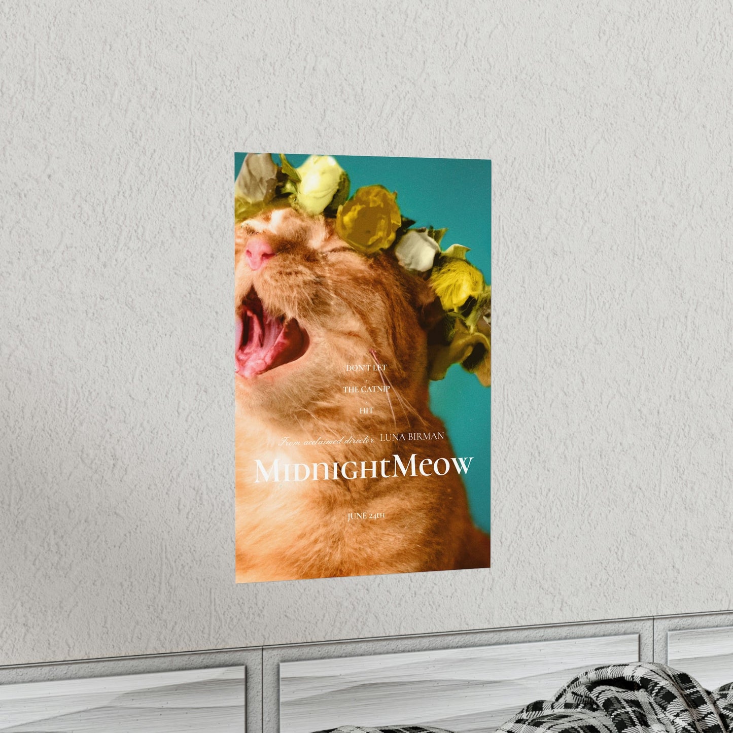 Cat Movie Poster: Midnight Meow