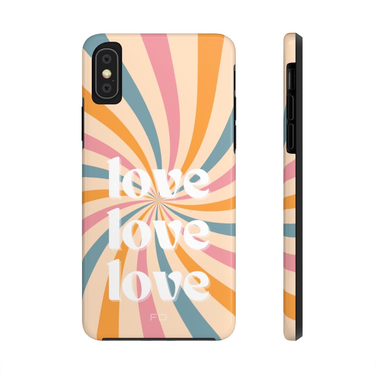 Retro Affection Touch Case for Wireless Charging on iPhone