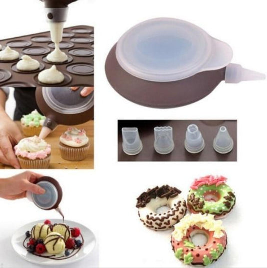 48-Cavity Silicone Macaron Baking Mold Kit for Oven Pastry