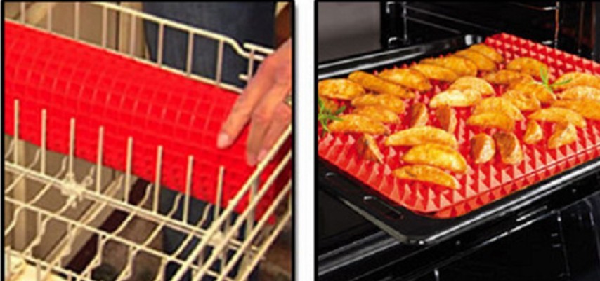 Heat Resistant Non-Stick Silicone Cooking Mat Set (2 Pieces)