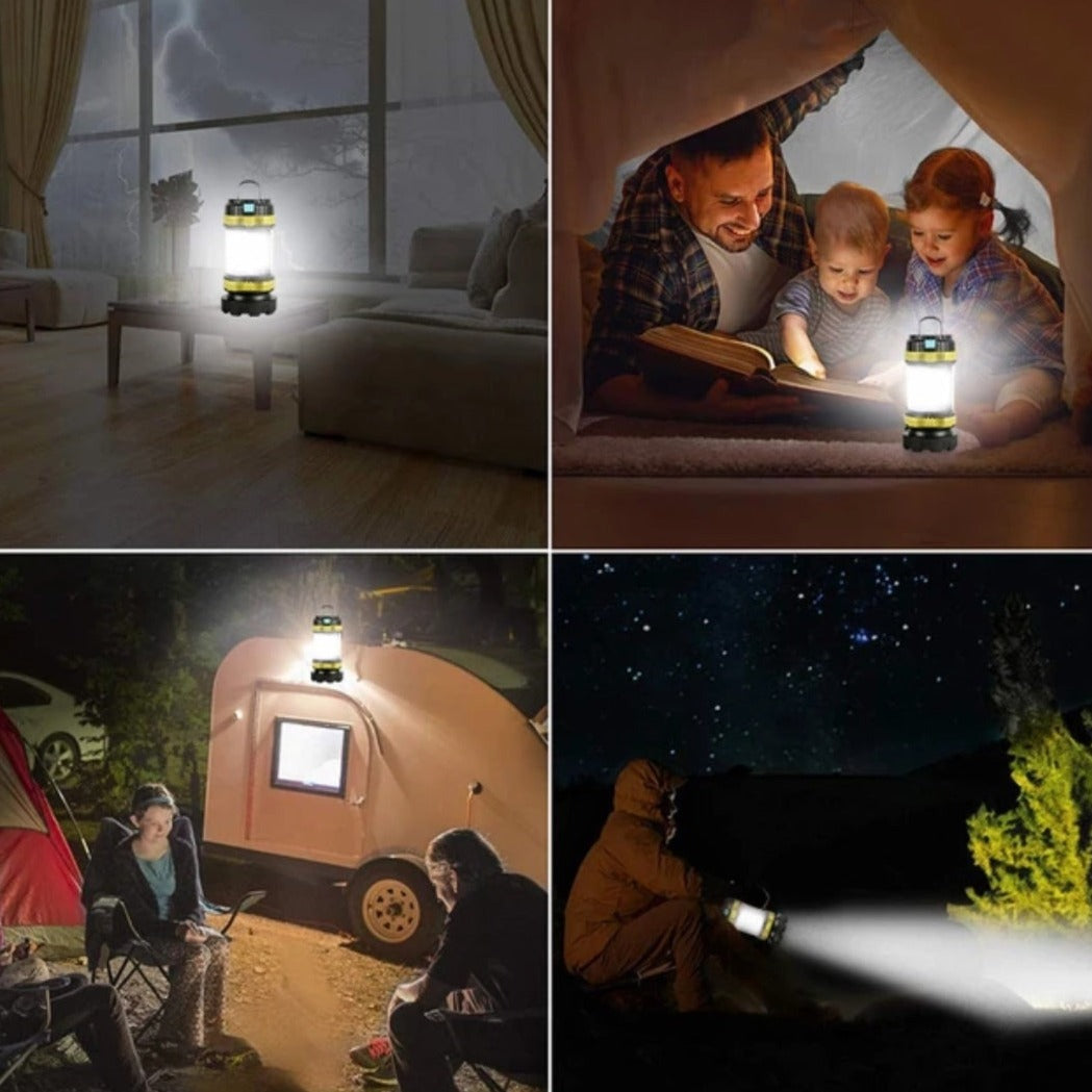 Multifunctional Portable LED Camping Lantern with Waterproof Features