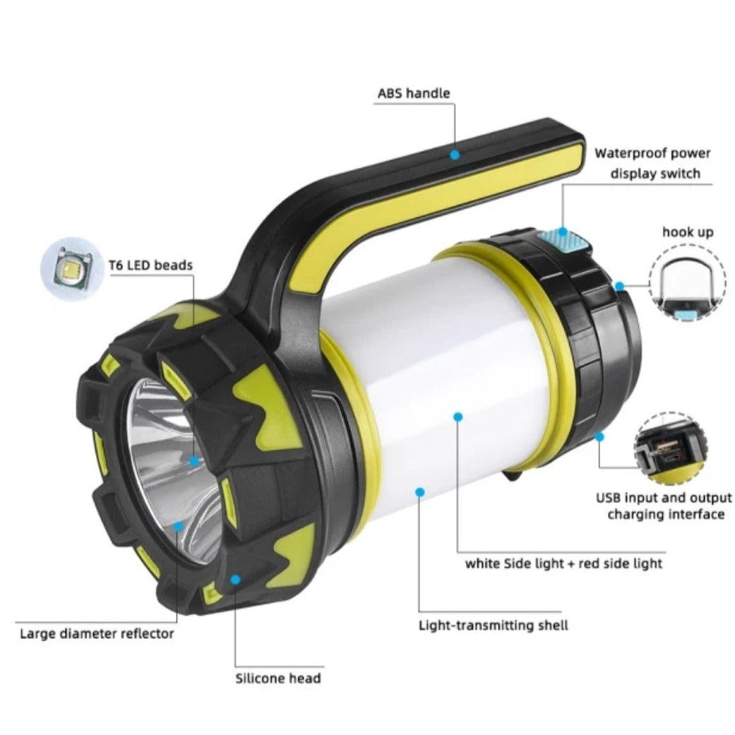 Multifunctional Portable LED Camping Lantern with Waterproof Features