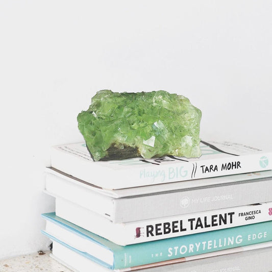 5 lb Raw Green Fluorite Crystal - Naturally Mined