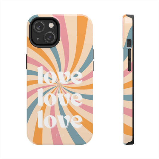 Retro Affection Touch Case for Wireless Charging on iPhone