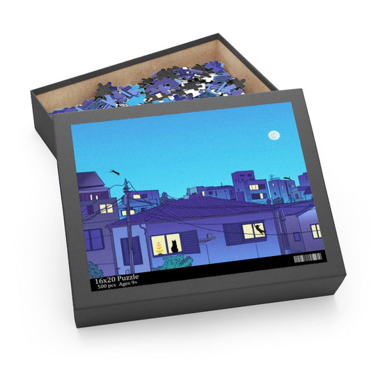 500-Piece Puzzle Featuring Urban Felines