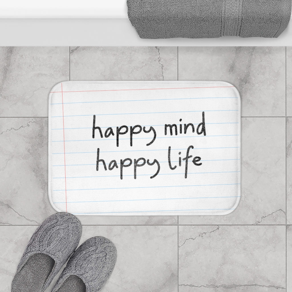Pencil Font Bath Mat for a Joyful Mind and Body