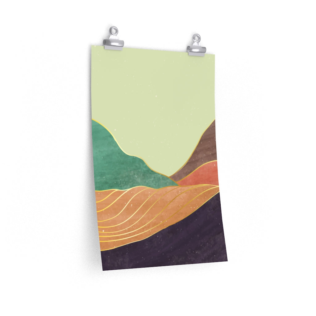 Premium Matte Vertical Posters: Serene Peaks