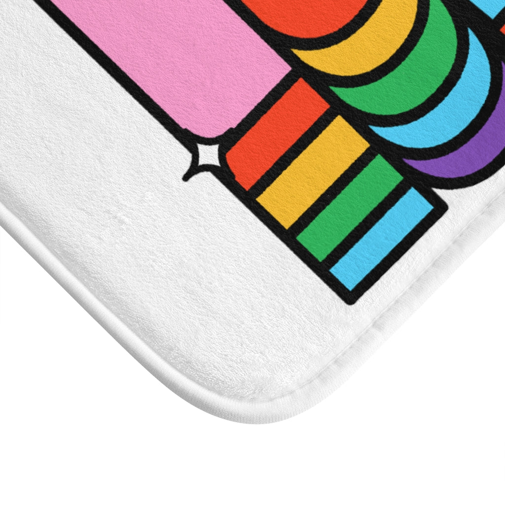 Love Rainbow Bath Mat