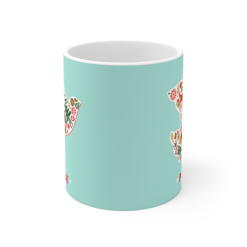 11oz Ceramic Mug - Dove of Peace for the Holiday Season