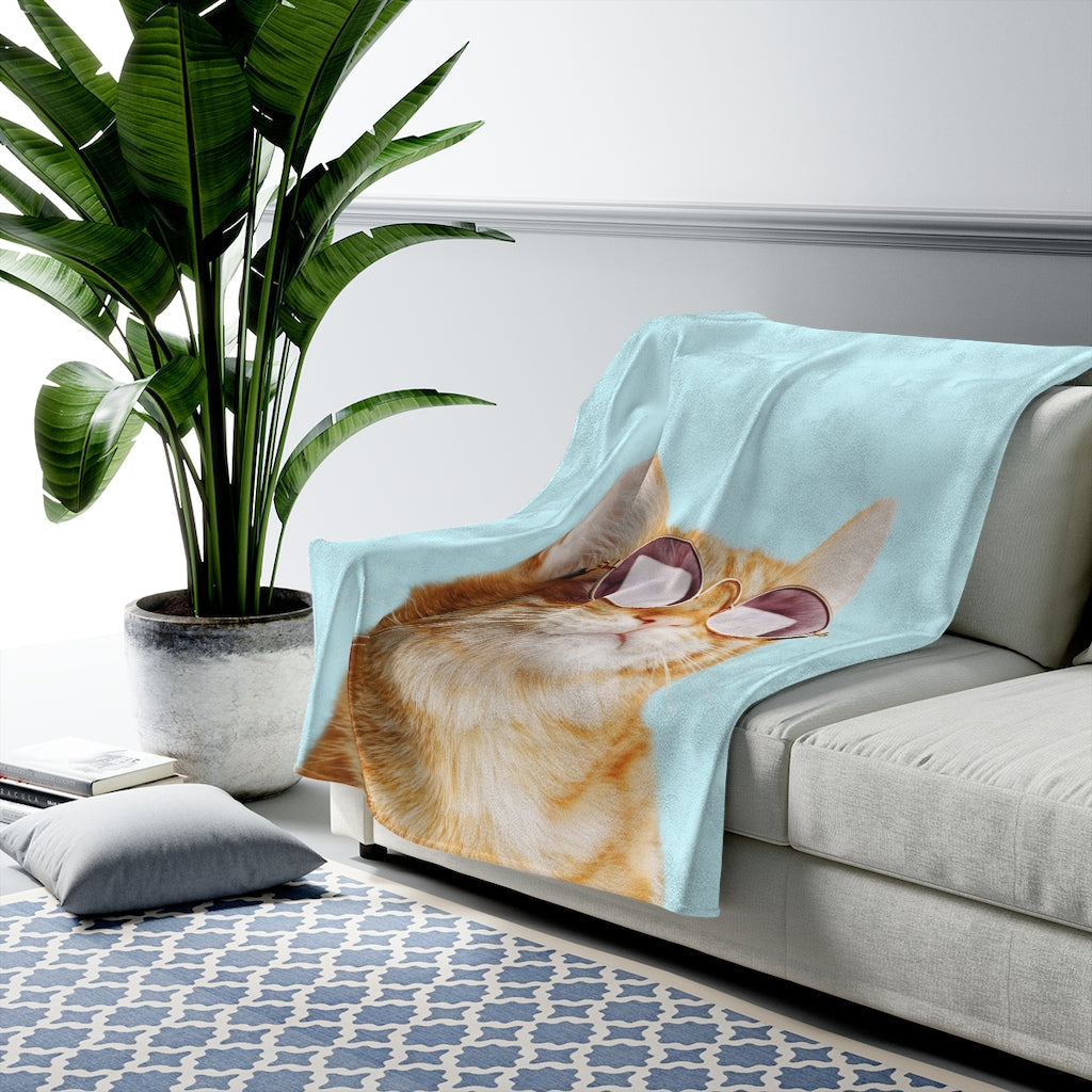 Rules of the Feline Kingdom Velveteen Plush Blanket