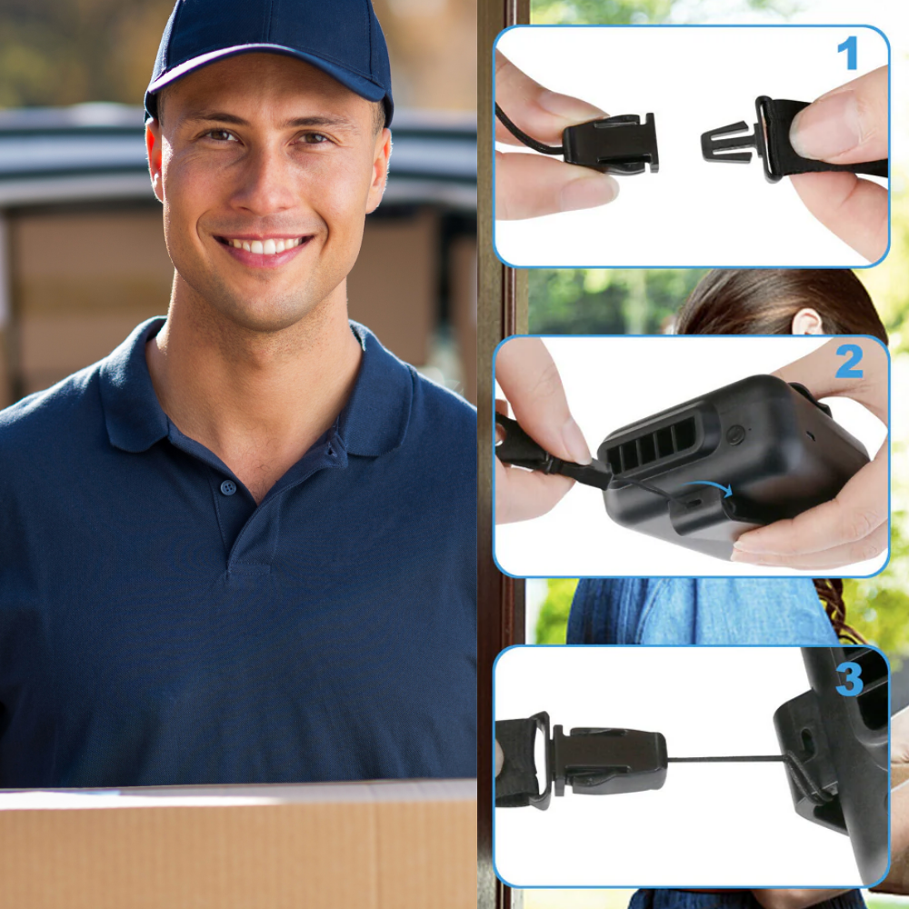 Handsfree Waist Clip Cooling Fan - Portable and Compact