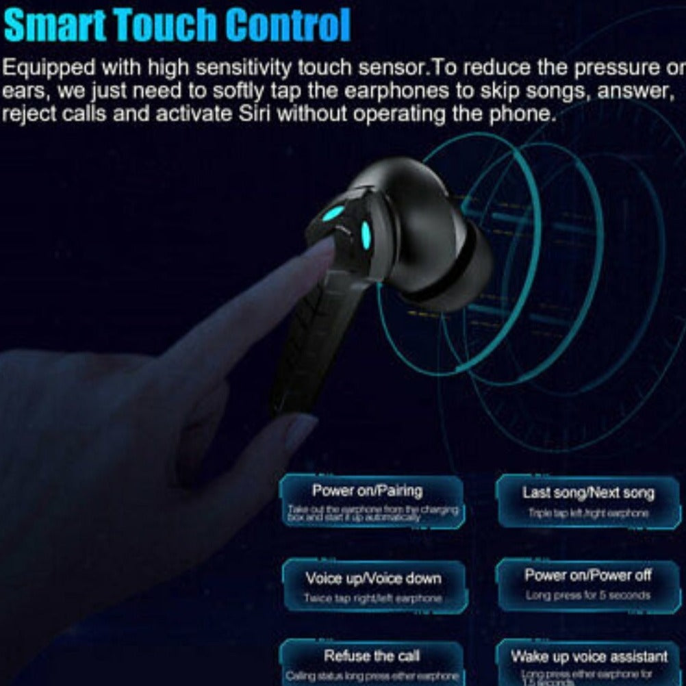 Dragon Wireless Stereo Gaming Earbuds with Active Noise Cancellation