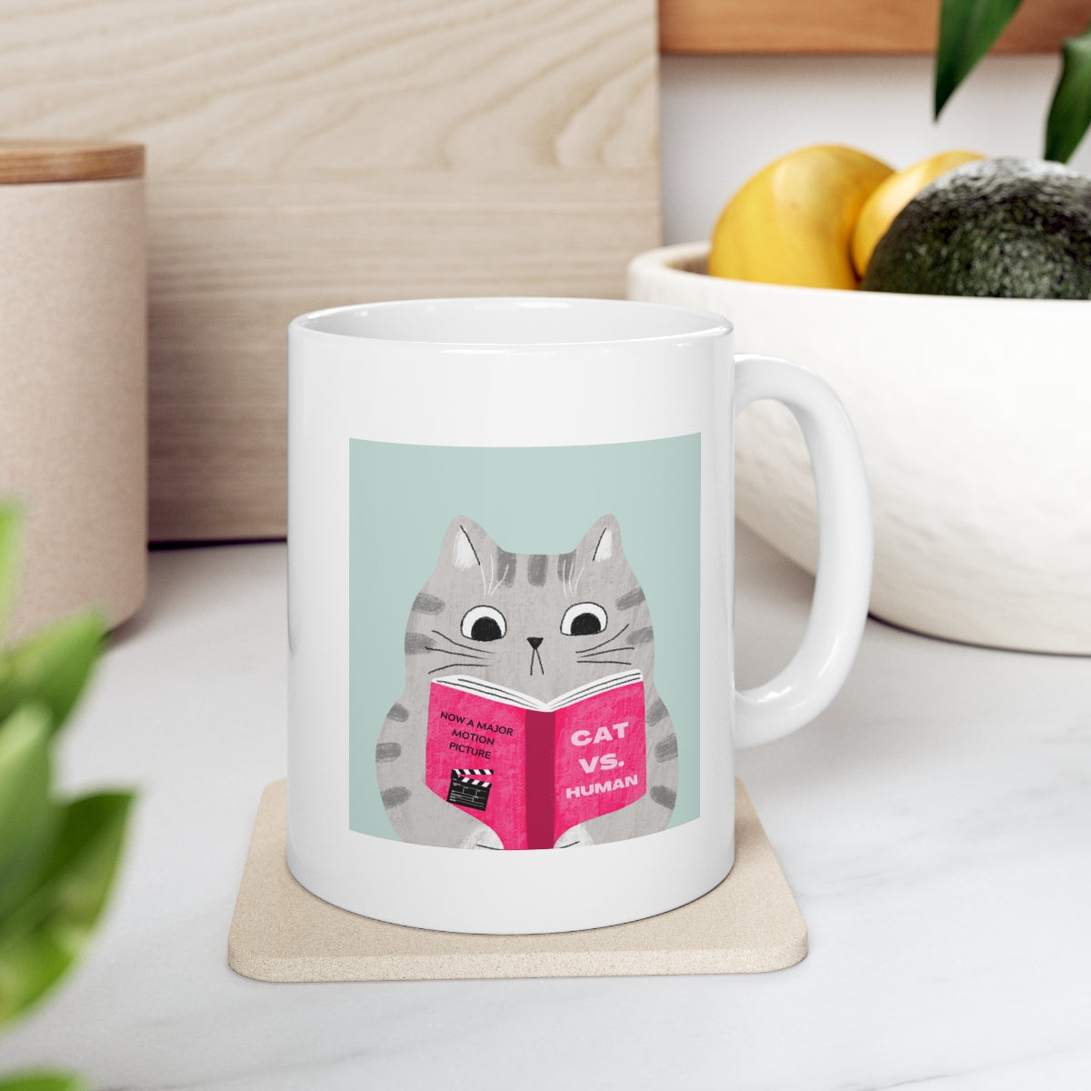 Funny Mug: Cat Versus Human Laughs