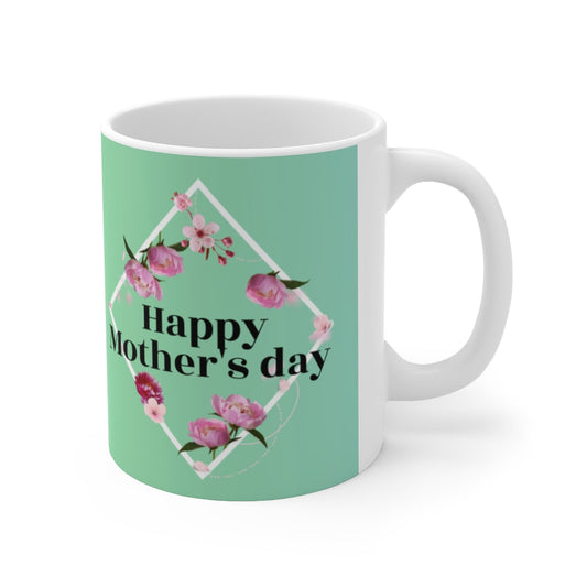 Peony Theme 11oz Mug for a Joyful Mother's Day