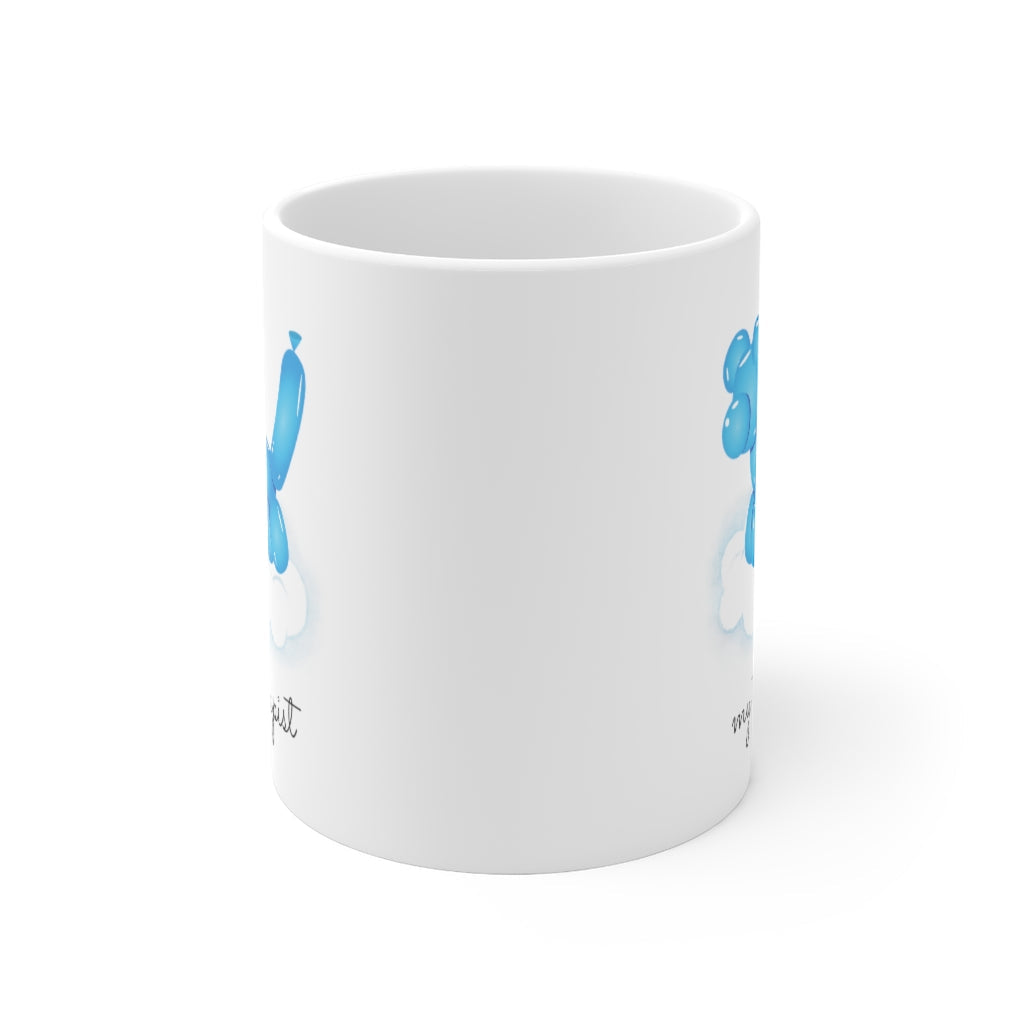 Canine Theme Blue Balloon Mug