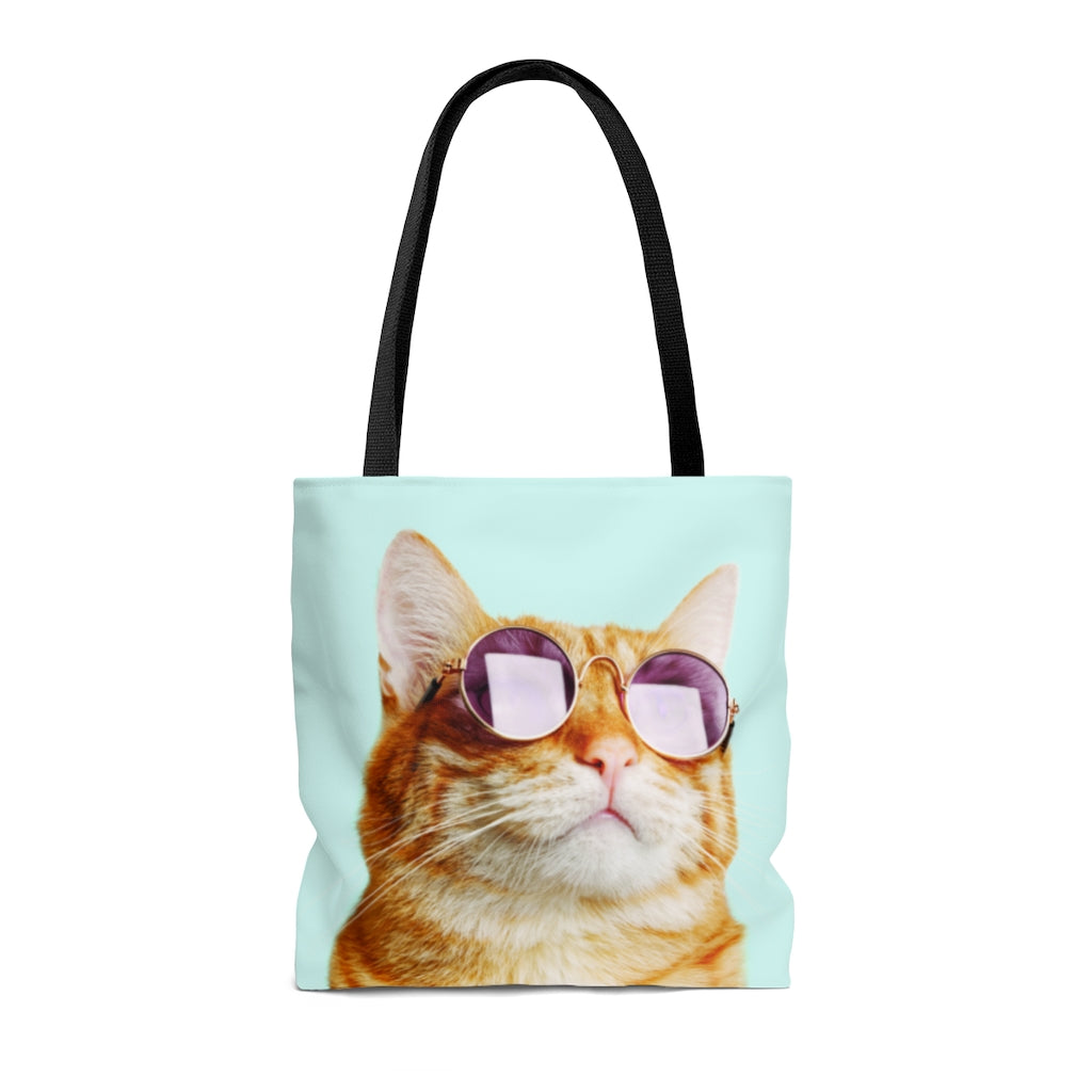 Medium Tote Bag: The Feline's Verdict