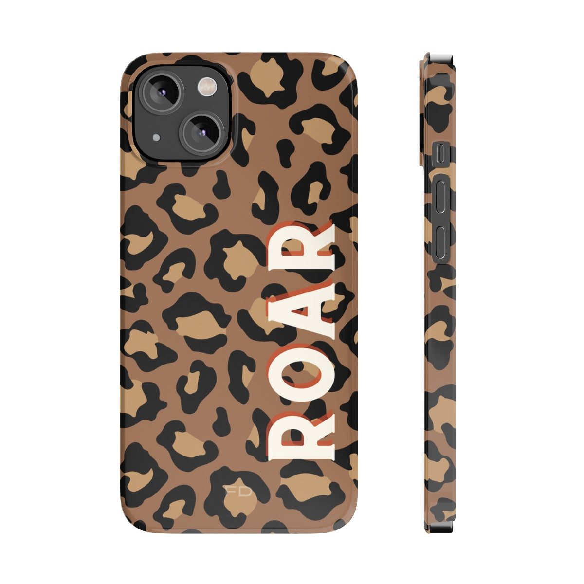 Slim iPhone Case with Leopard Print Design