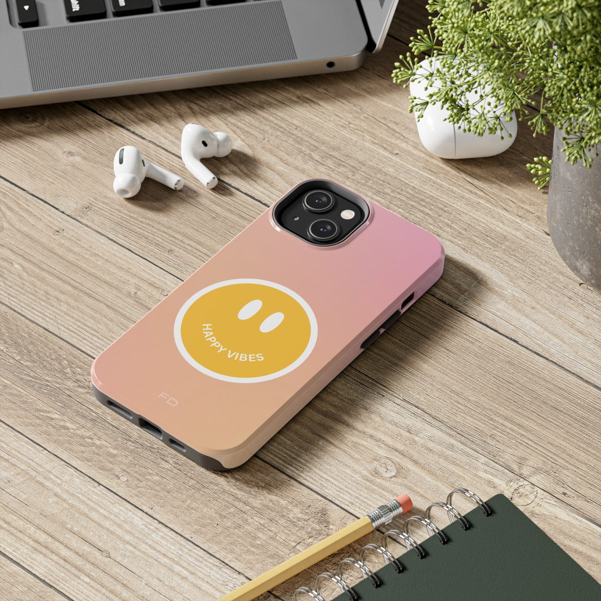 Durable iPhone Case with Qi Charging and Positive Design