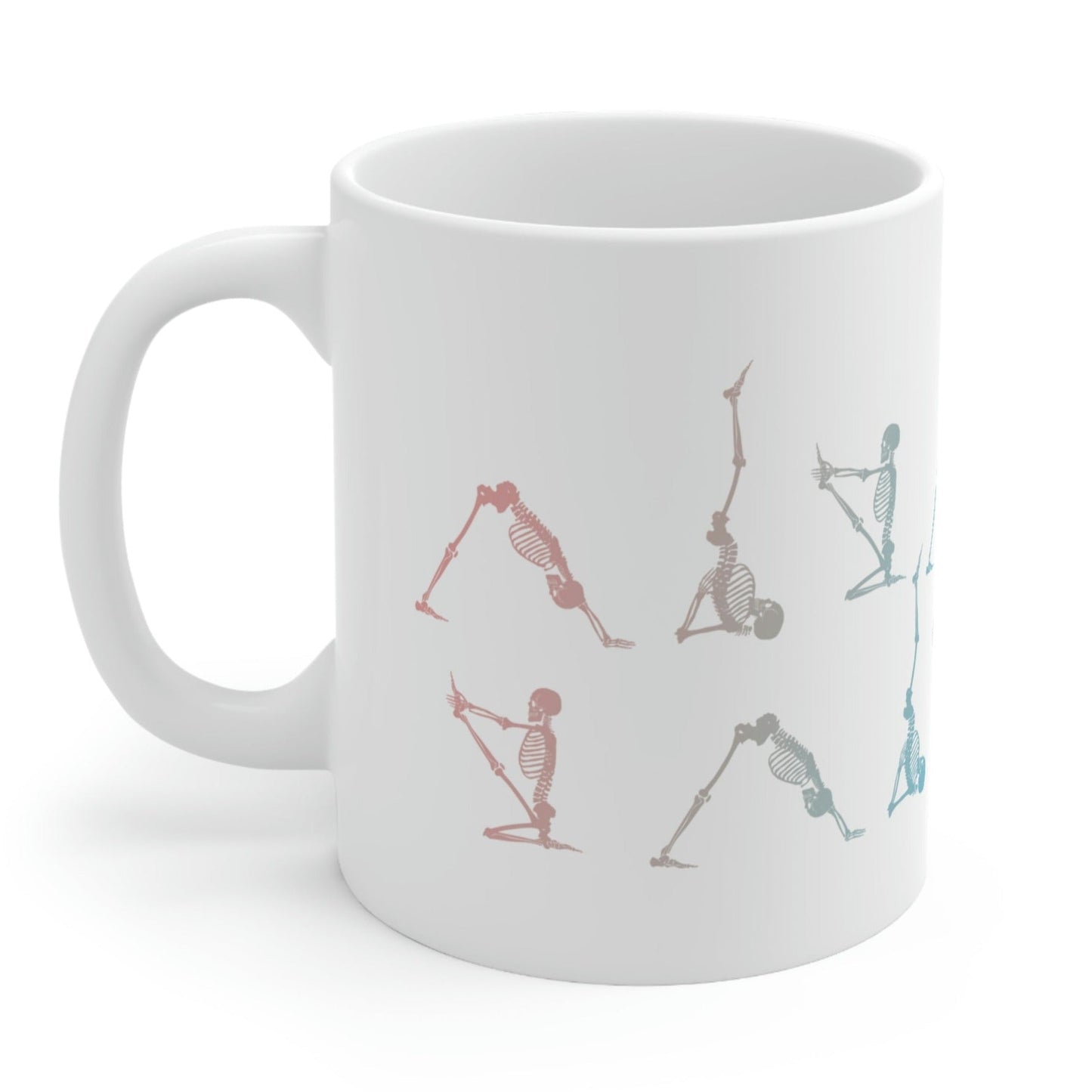 Yoga Poses Skeleton Mug