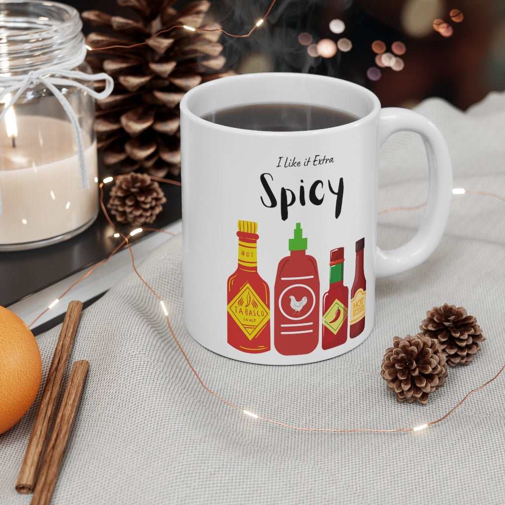 Extra Fiery Mug and Hot Sauce Combo