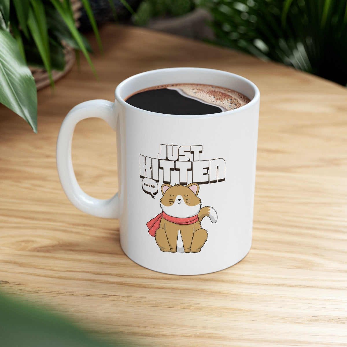 Cat Lover's Delight Novelty Kitten Mug