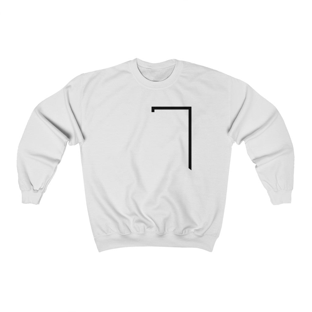 Angled Logo Crewneck Sweatshirt for Men