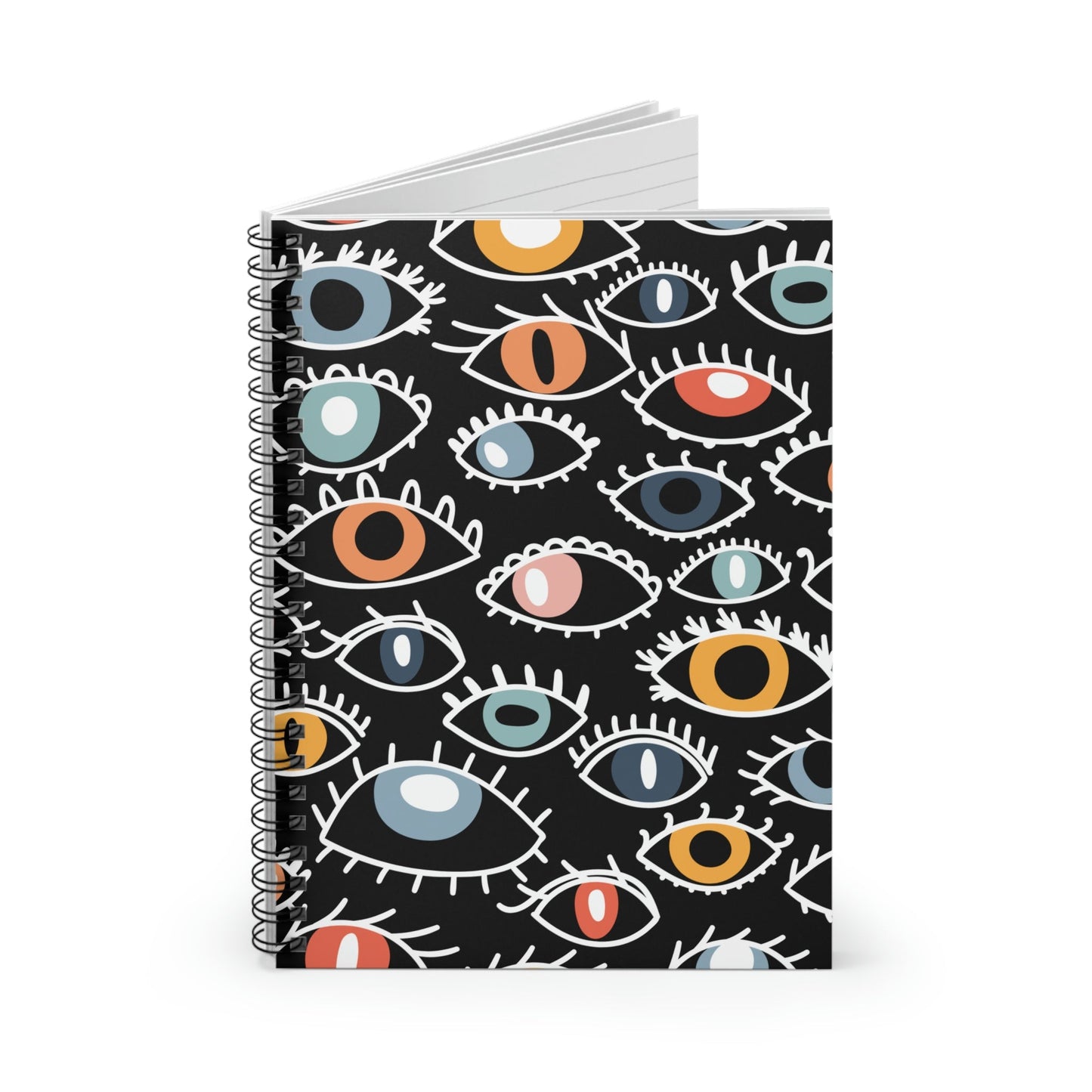 Spiral Notebook with Egyptian Eye Design