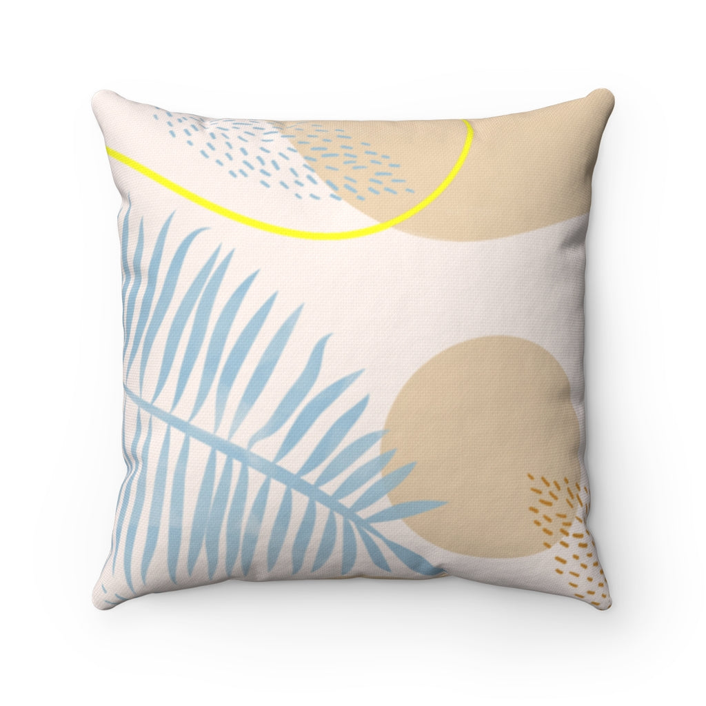 Blue Foliage Pillow Home Decor - Available in 4 Different Sizes