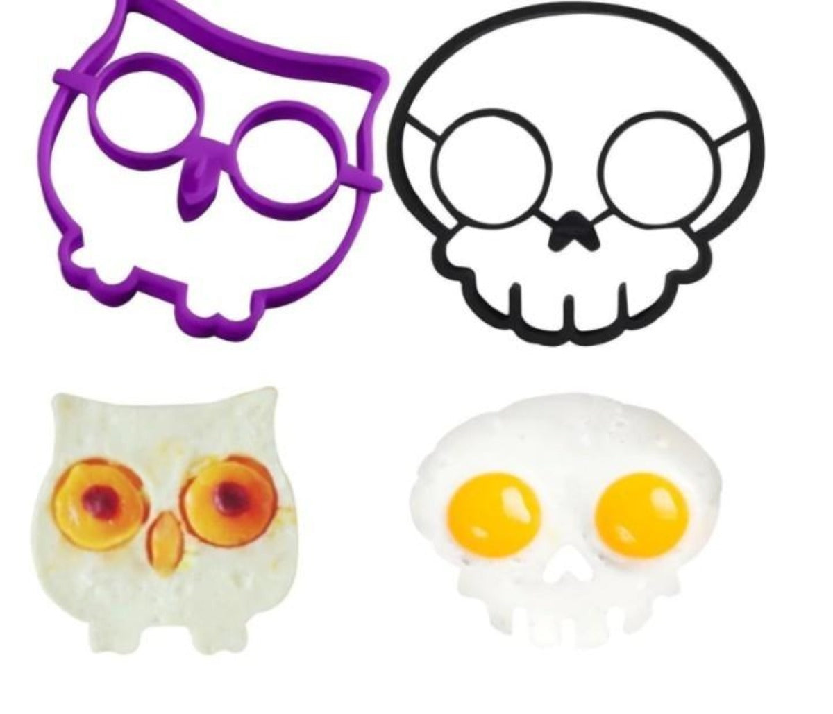 Cartoon Character Egg and Pancake Shaper Set - 6 Piece Collection