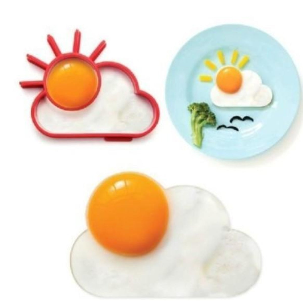 Cartoon Character Egg and Pancake Shaper Set - 6 Piece Collection