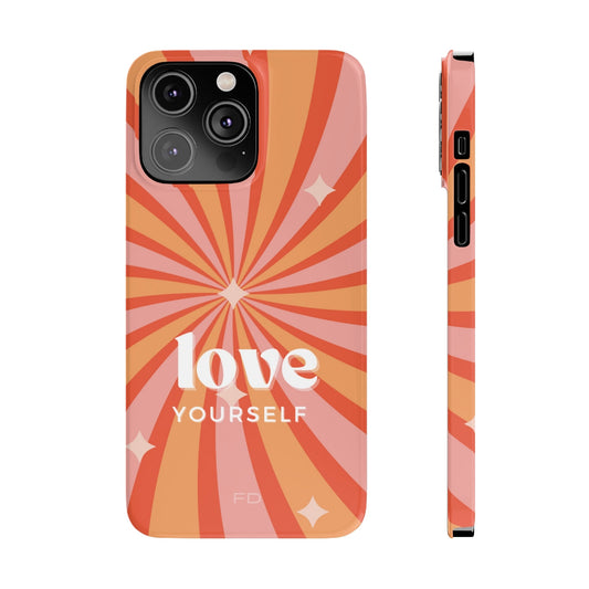 Positive Message iPhone Case for Self-Love and Slim Design