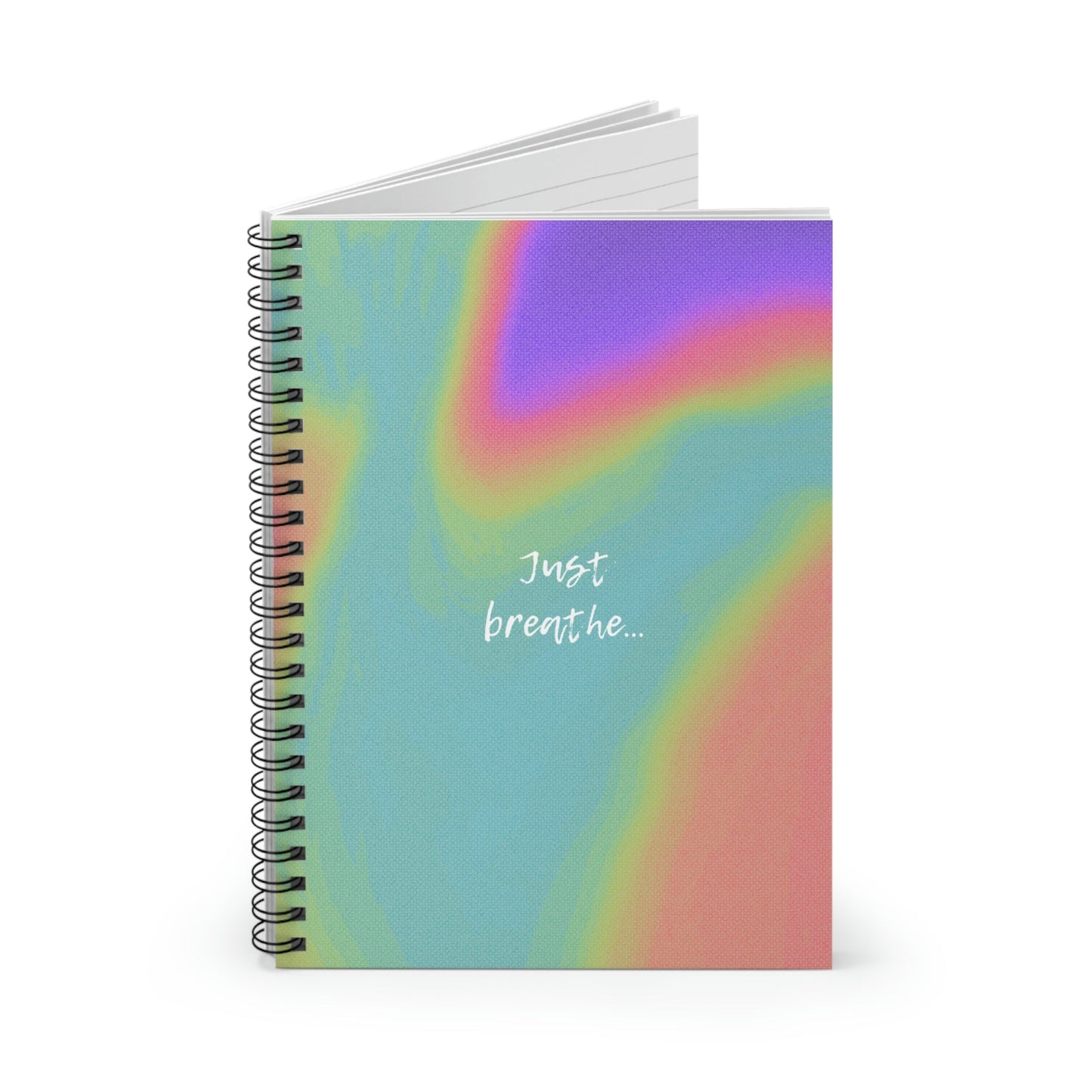 Spiral Notebook with Inspirational Breathing Quote