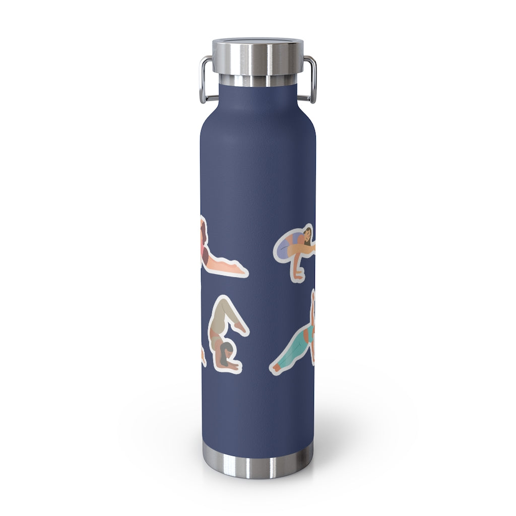 Discover Equilibrium: 22oz Thermos Bottle for Yoga Poses