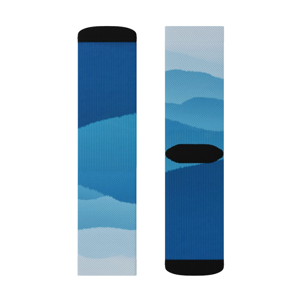 Blue Ridge Mountains Playful Quirky Socks