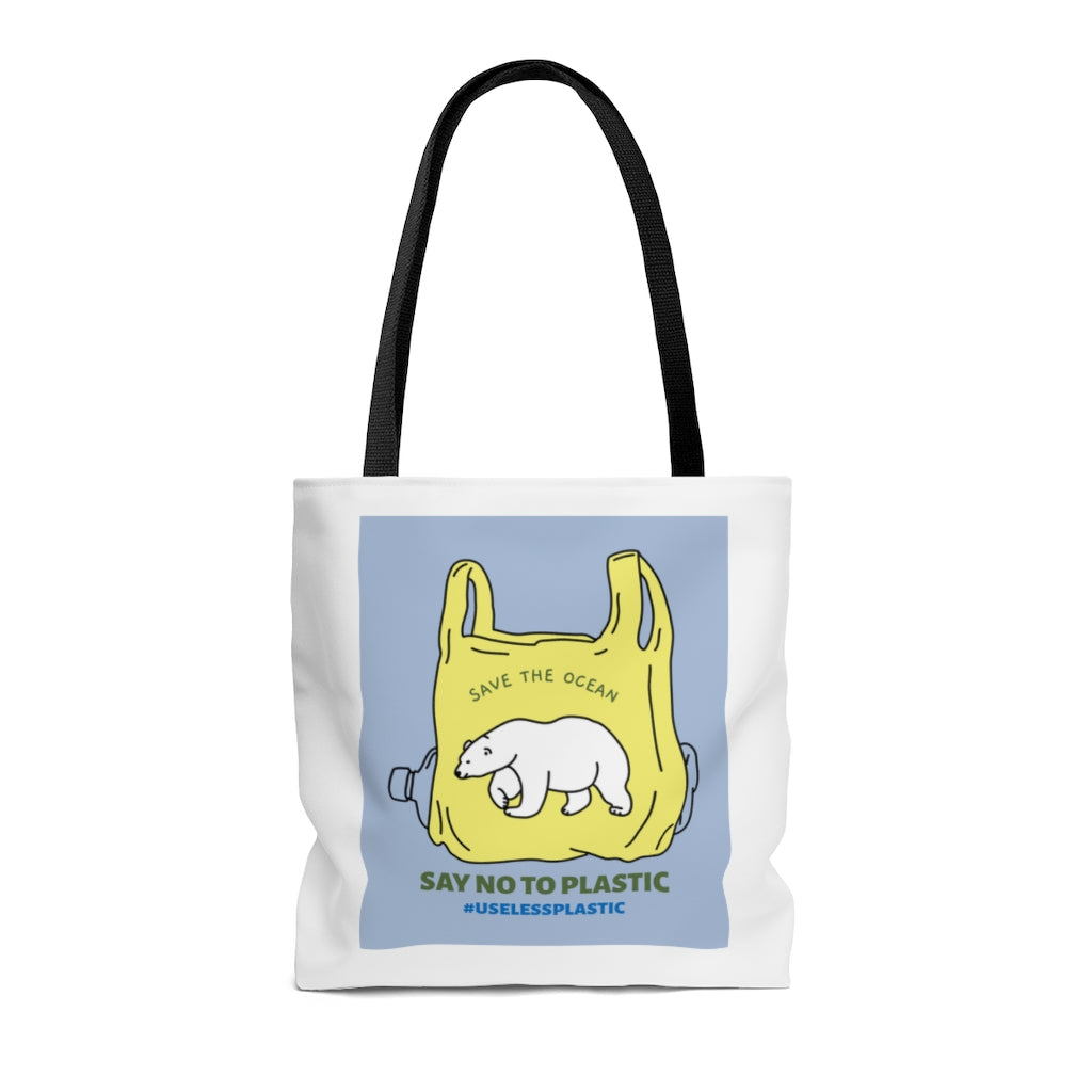 Medium Shopper Tote Bag - Polar Bear Edition for Environmental Conservation