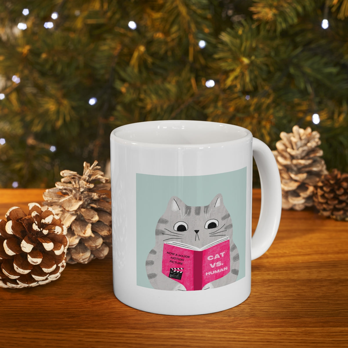 Funny Mug: Cat Versus Human Laughs