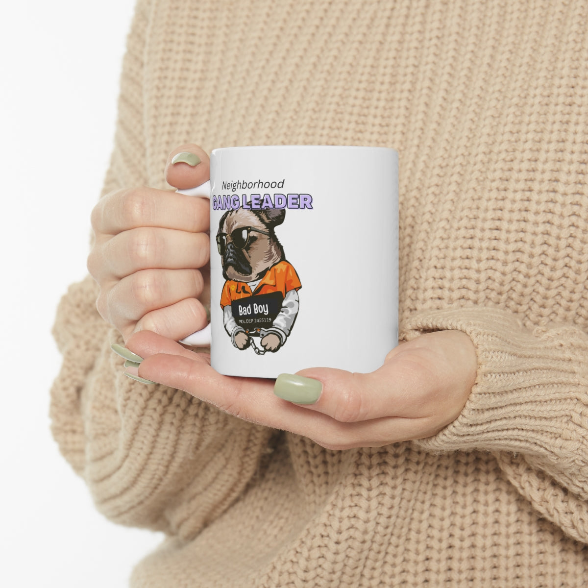 Neighborhood Pug Boss Coffee Cup
