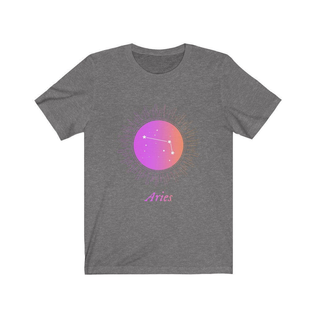 Gradient Aries Zodiac Tee for Women