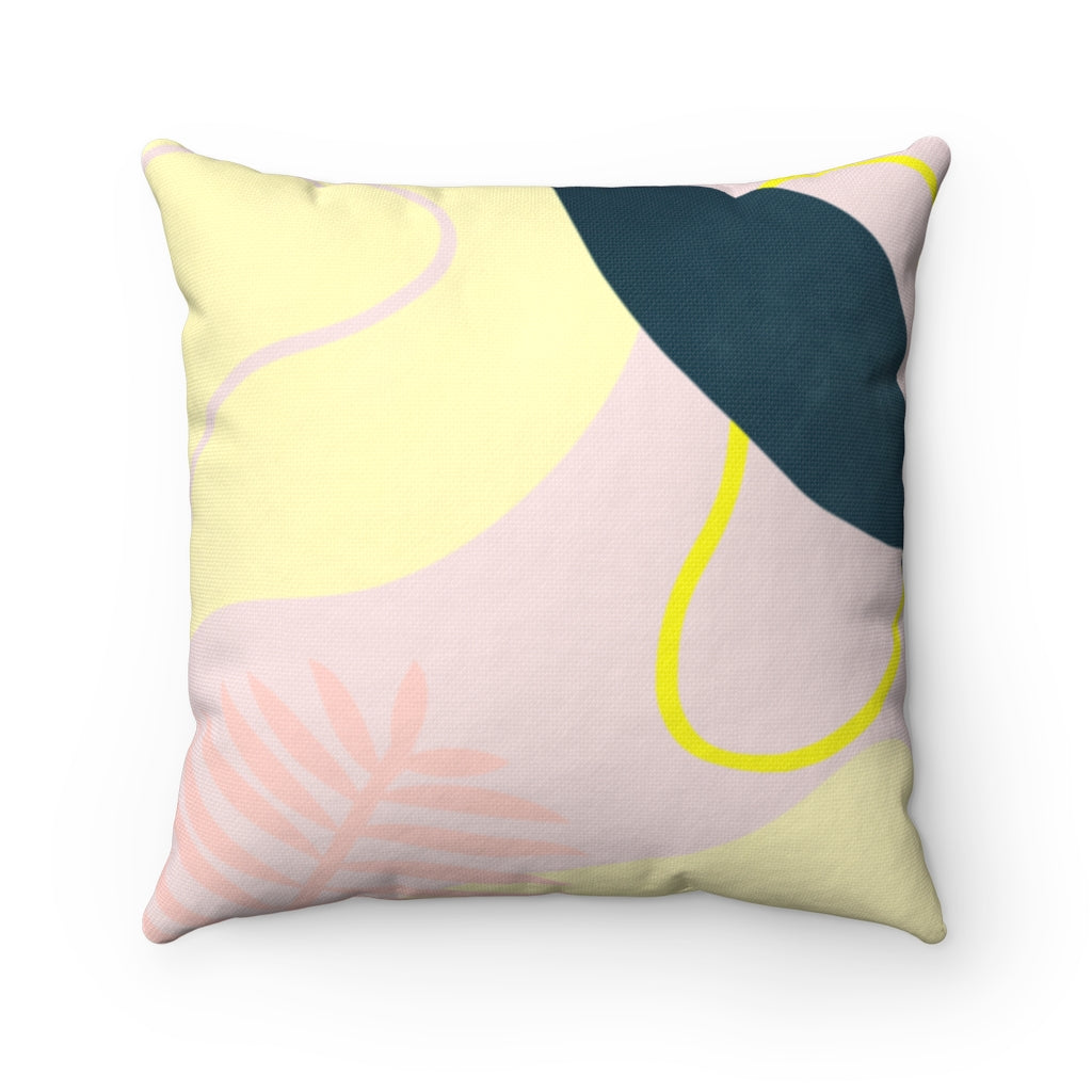 Green Leaf Square Pillow - 4 Sizes: Home Decor Accents That Bring a Summery Vibe