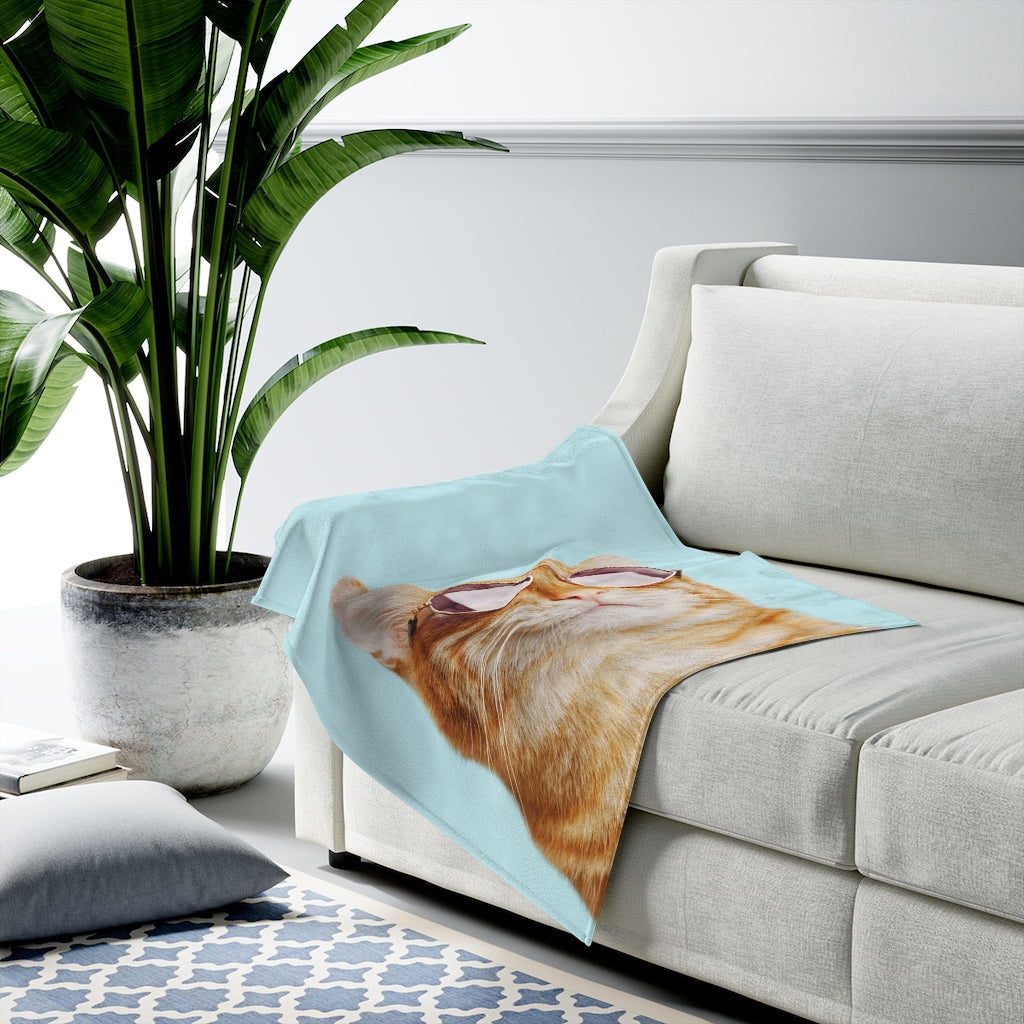 Rules of the Feline Kingdom Velveteen Plush Blanket