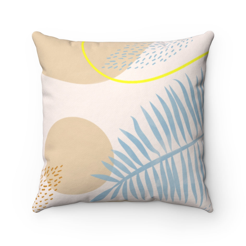 Blue Foliage Pillow Home Decor - Available in 4 Different Sizes