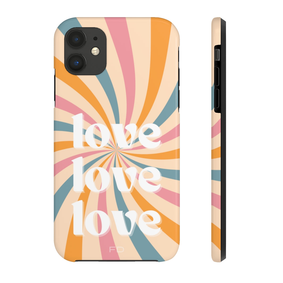 Retro Affection Touch Case for Wireless Charging on iPhone
