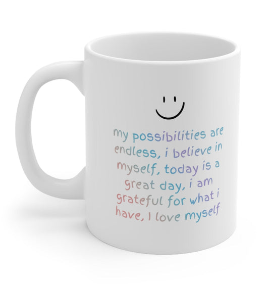 Positive Reminder Mug: Inspiring Affirmations for a Boost of Positivity