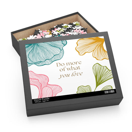500-Piece Puzzle: Follow Your Passion with a Floral Twist