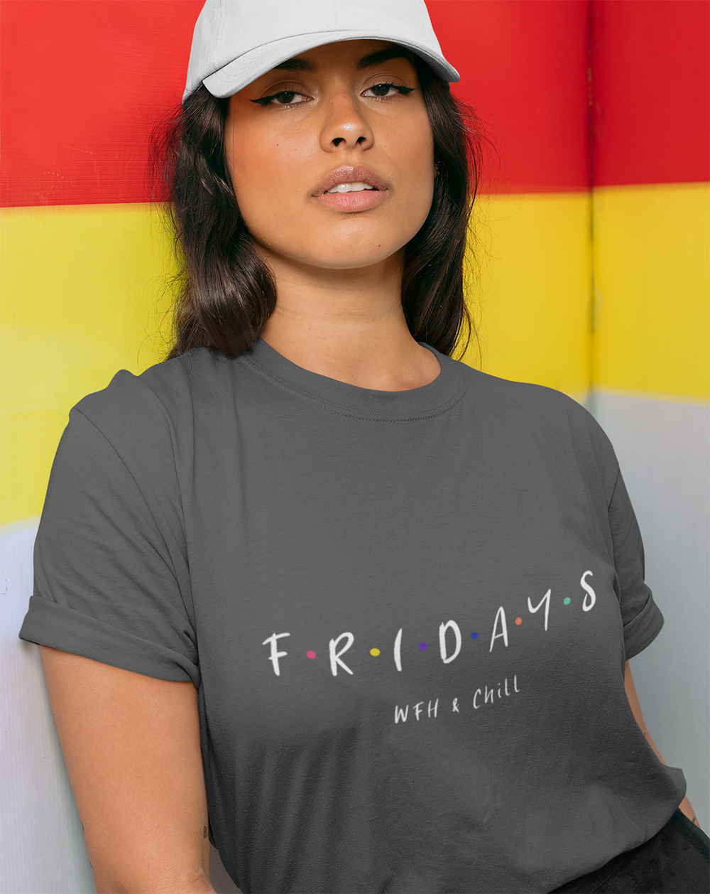 Friday Women's Short Sleeve Jersey Tee for Work from Home and Relaxation