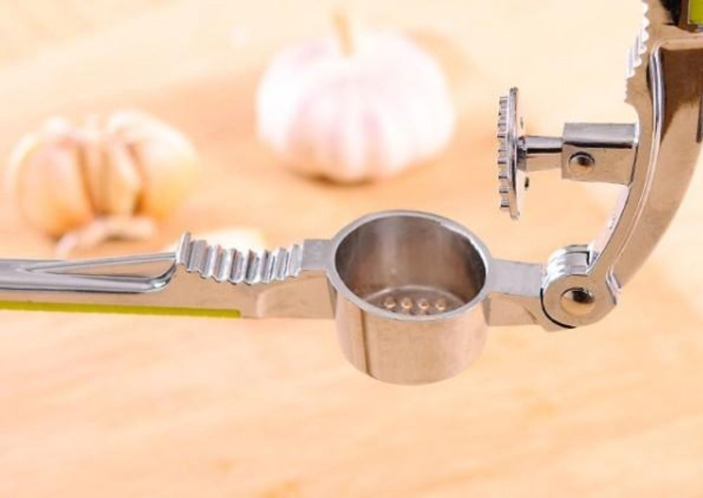 2-Piece Set of Versatile Food, Nut, and Garlic Stainless Steel Crackers