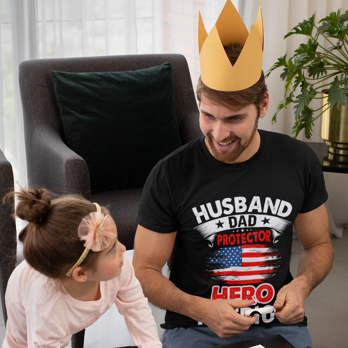 Short Sleeve Tee for the Patriotic Husband and Father