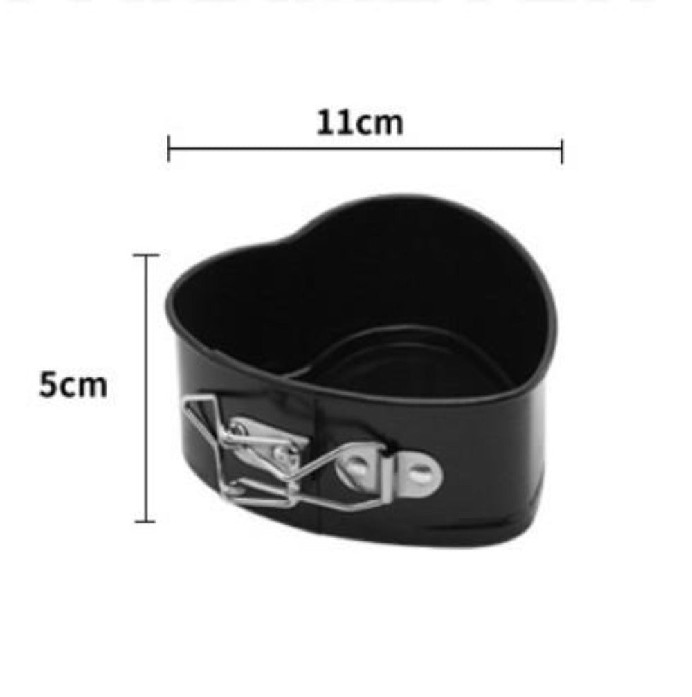 Heart-Shaped Non-Stick Cake Mold Set of 3 Pieces