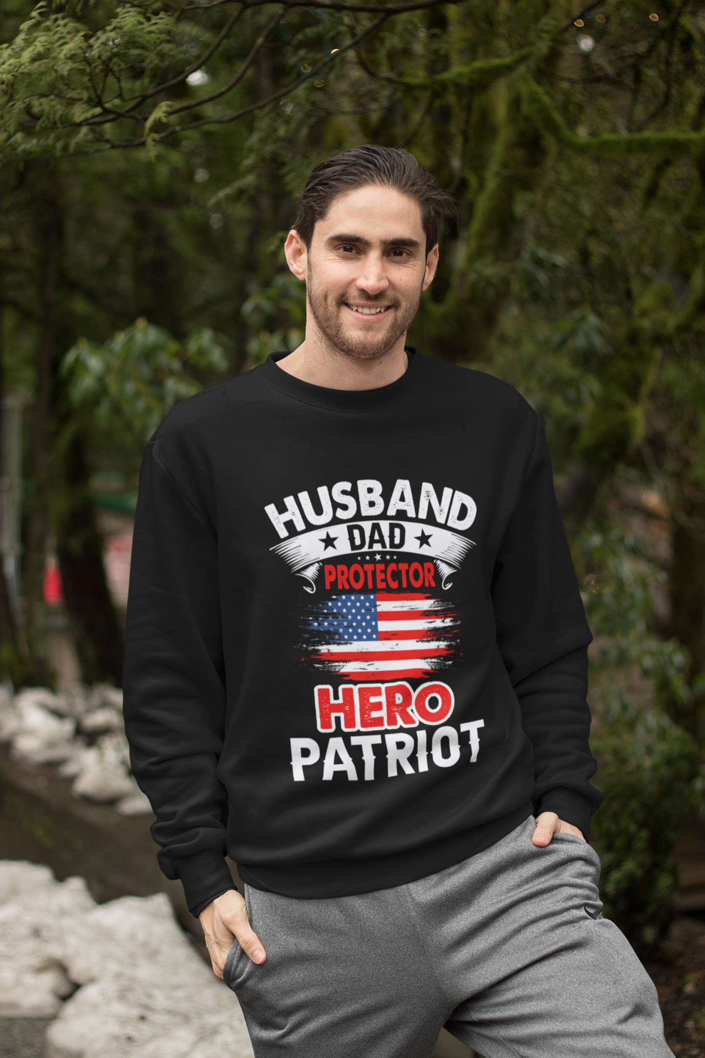 Protector Crewneck Sweatshirt - Ideal for Husbands and Dads