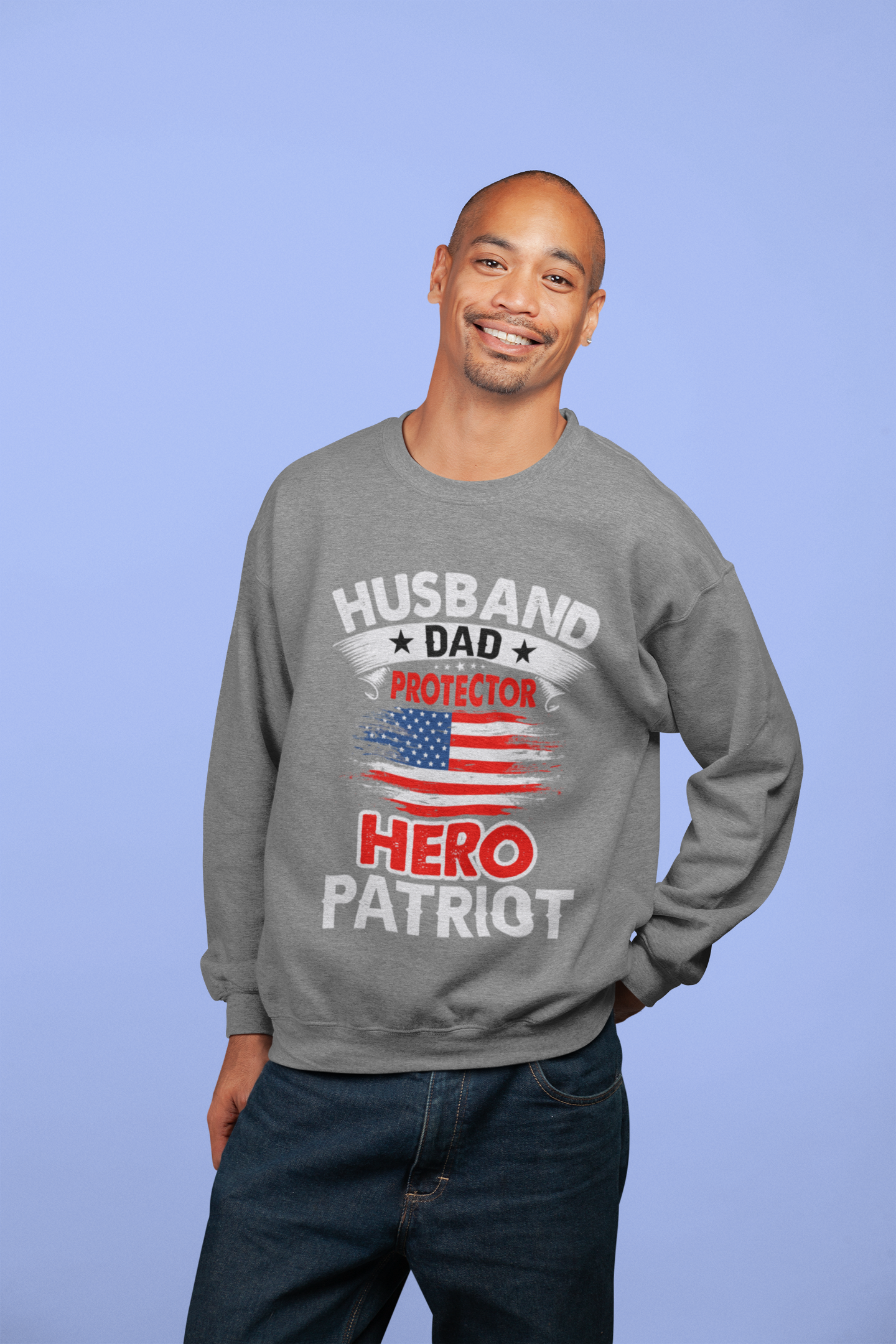 Protector Crewneck Sweatshirt - Ideal for Husbands and Dads